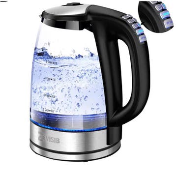 Elektrische Glazen Waterkoker 2.0L 2200W met Warmhoudfunctie, Verzenden, Nieuw