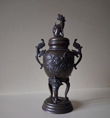Wierookbrander - Brons - Bronzen Wierookbrander, K, Antiek en Kunst
