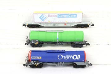 Minitrix N - 15651 - Modeltrein goederenwagonset (1) -, Nieuw