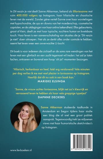 Dit verzin je niet 9789400518629 Sanne Akkerman, Boeken, Verzenden, Gelezen, Sanne Akkerman