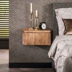 Nachtkastje Bas afgerond met 1 lade, Huis en Inrichting, Slaapkamer | Nachtkastjes, Minder dan 45 cm, Verzenden, Nieuw, 55 tot 70 cm