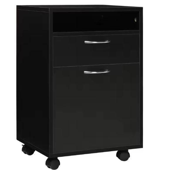 Zwarte Rolcontainer – Archiefkast met Lade en Wielen 40x35x6, Zakelijke goederen, Kantoor en Winkelinrichting | Kantoormeubilair en Inrichting