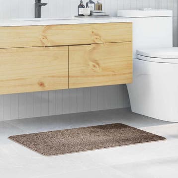 vidaXL Antislip Badmat Bruin 60 x 90 cm PP, Verzenden, Nieuw, Bruin