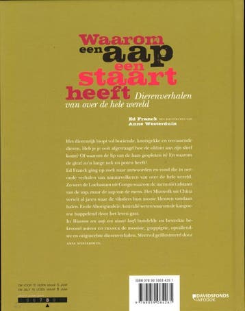 Waarom een aap een staart heeft 9789059084261 Ed Franck, Boeken, Kinderboeken | Kleuters, Verzenden, Gelezen, Ed Franck