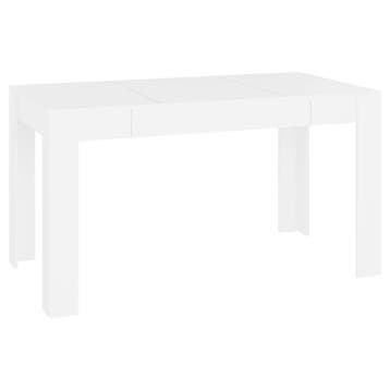 Witte Eettafel 140cm | 59% Korting | Koopje, Huis en Inrichting, Overige materialen, Gebruikt, 100 tot 150 cm, Modern