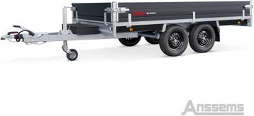 Anssems Plateauwagen PSX 3000kg 405×178 Go-Getter, Ophalen, Nieuw
