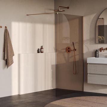 Brauer Oblivion - Inloopdouche - Brons Glas - 120 x 200 cm -, Ophalen of Verzenden, Nieuw, Rvs