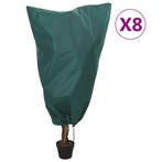 vidaXL Plantenhoezen met trekkoord 8 st 70 g/m² 0,8x1,2 m, Verzenden, Nieuw