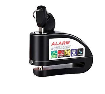 Hbs Remschijfslot Met Alarm – 6 Mm - Zwart, Ophalen of Verzenden, Nieuw, Hbs