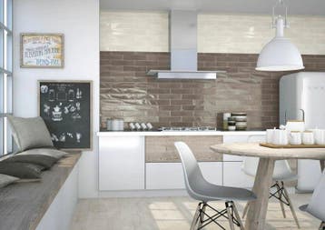 Wandtegel Equipe Cerámica Opal Beige Glans 7,5x30, Nieuw, 20 tot 40 cm, 10 m² of meer, Wandtegels