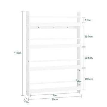 2dekans | SoBuy Kinderboekenkast - 4 Planken - 80 x 12 x 118, Huis en Inrichting, Ophalen of Verzenden, Zo goed als nieuw