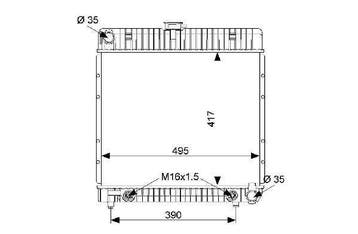 Radiateur 280se | Mercedes w126, Ophalen of Verzenden, Nieuw