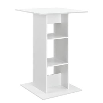 Bartafel Visby met 3 planken 70x70x110 cm wit, Verzenden, Nieuw