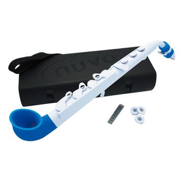 NUVO jSAX 2.0 wit-blauw saxofoon in C lichtgewicht met, Ophalen of Verzenden, Nieuw