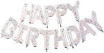 Folieballon Banner Happy Birthday Confetti - Regenboog, Ophalen of Verzenden, Nieuw
