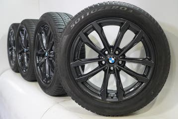 BMW X3 X4 G01 G02 691 19 inch velgen Pirelli Runflat Winterb, 19 inch, Gebruikt, Velg(en), Winterbanden