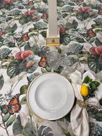 San Leucio top quality - Prachtig canapone tafellaken met, Antiek en Kunst, Antiek | Kleden en Textiel