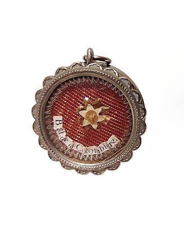 Reliekhouder - Staal, Glas, Textiel - 1900-1910 - Sint