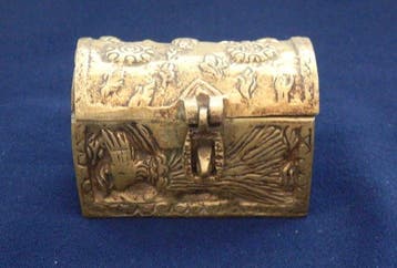 Antiek Reliekschrijn doos - Brons - 1850-1900 - Origineel