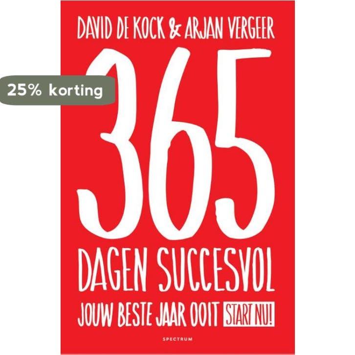 365 dagen succesvol 9789000315093 Arjan Vergeer, Boeken, Psychologie, Zo goed als nieuw, Verzenden
