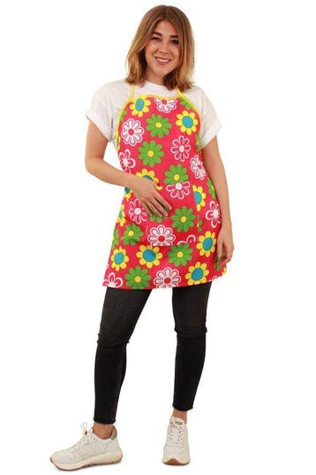 Keukenschort Bloemetjes one size, Verzenden, Nieuw