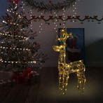 vidaXL Kerstversiering rendier 90 LEDs 60x16x100 cm acryl, Diversen, Kerst, Verzenden, Nieuw