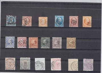 Nederland 1852/1872 - Mooie series gestempeld NVPH 1 t/m, Postzegels en Munten, Gestempeld