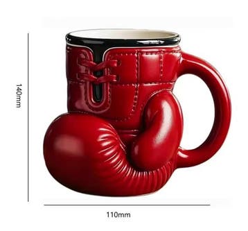 Bokshandschoen Koffiemok – Sportieve Novelty Mok, Verzenden, Nieuw