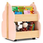 LIVSK Boomvormige Boekenkast op Wieltjes - 2 Niveaus - Duurz, Verzenden, Nieuw