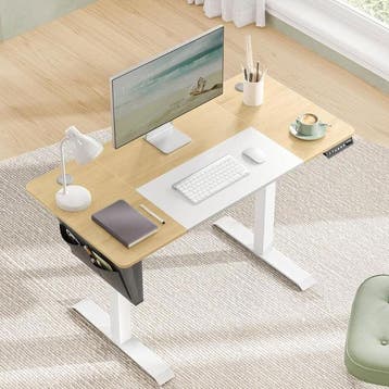 2dekans | Songmics Elektrisch Verstelbaar Bureau - 120 x 60, Ophalen of Verzenden, Zo goed als nieuw