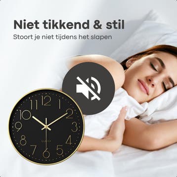 Tyme Wandklok Modern - Goed leesbaar - Stille 30cm Klok -, Ophalen of Verzenden, Zo goed als nieuw