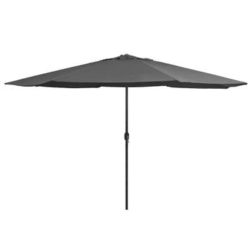 Parasol 390cm metaal/polyester - 34% korting - Deal, Kantelbaar, Ophalen of Verzenden, Zo goed als nieuw, Stokparasol