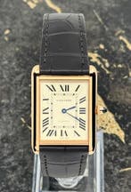 Cartier Tank Louis Cartier XL - Rose - Brown Strap - WGTA034, Sieraden, Tassen en Uiterlijk, Horloges | Heren, Overige merken
