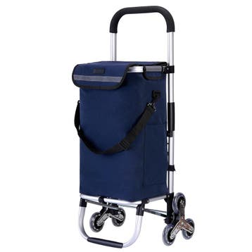 Packaway 40 Liter Boodschappentrolley Met Trapwielen - BLAUW, Verzenden, Nieuw, Overige typen, Opvouwbaar