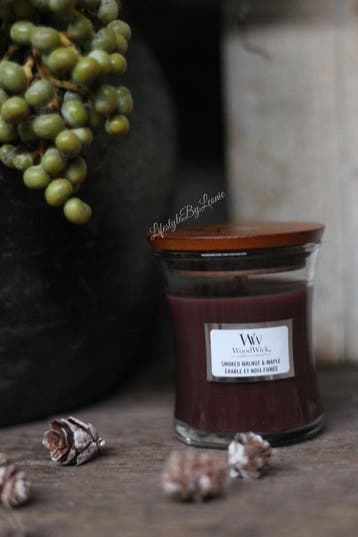 WoodWick Smoked walnut maple mini, Ophalen of Verzenden, Nieuw