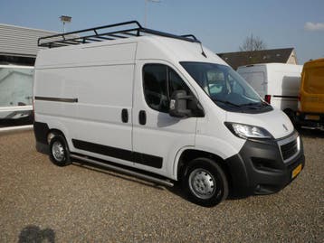 Peugeot Boxer 2.2HDi 120PK L2H2 Ac Imperiaal Ladder Haak bet, Stof, Gebruikt, Wit, Lease
