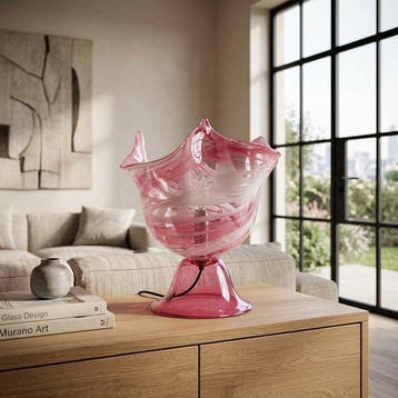Tafellamp - Muranoglas - Lampada Fazzoletto 1970