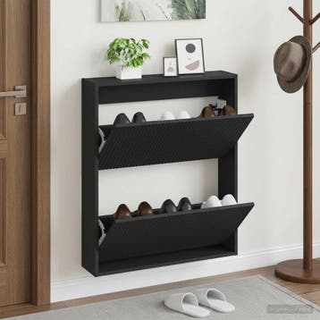 vidaXL Wandgemonteerde Schoenkast ARNHEM 71 x 17 x 86 cm, Verzenden, Nieuw