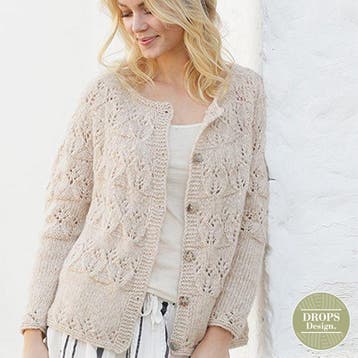 Patroon Gebreid Vest Birch Woods Jacket met ronde pas -, Ophalen of Verzenden, Nieuw