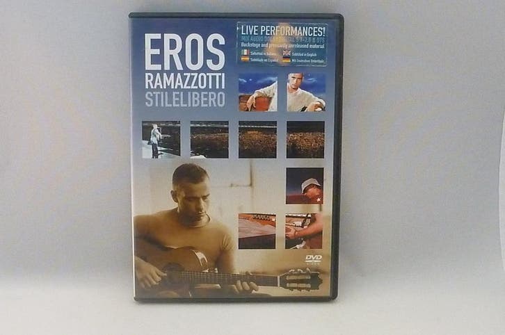 Eros Ramazzotti - Stilelibero DVD, Cd's en Dvd's, Dvd's | Muziek en Concerten, Zo goed als nieuw, Ophalen of Verzenden