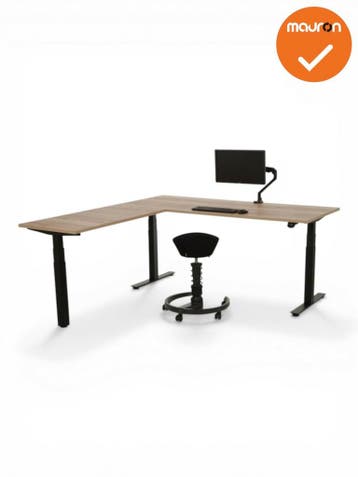 Mauforce zit-sta hoekbureau - maat en blad kleur zelf samen, Werkplek, Ophalen of Verzenden, Nieuw zonder verpakking, Bureau