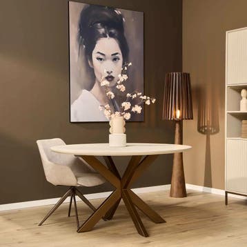 Eettafel Madison Sand | 110 cm | Starfurn, Ophalen of Verzenden, Nieuw