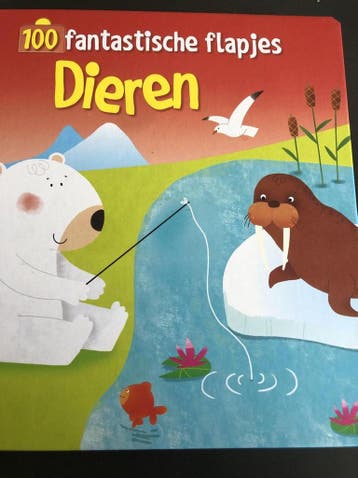Dieren / 100 fantastische flapjes -  Veldboeket, Boeken, Kinderboeken | Baby's en Peuters, Verzenden, Zo goed als nieuw, Veldboeket