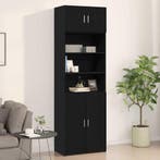 vidaXL Wandkast Zwart eiken 70 x 42.5 x 40 cm Bewerkt hout, Huis en Inrichting, Kasten | Buffetkasten, Minder dan 50 cm, Verzenden