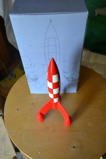 Hergé/Moulinsart - Speelgoed raket Tintin / Fusée Résine 30, Nieuw