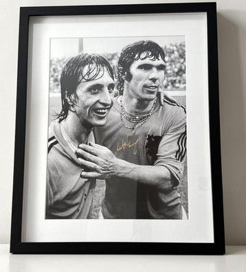 Gesigneerd - Willem van Hanegem & Johan Cruijff - Jaren 1970, Verzamelen, Nieuw
