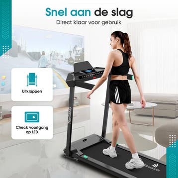 TibaGoods Elektrische Loopband 1 t/m 12 kmh - Wandelband -, Ophalen of Verzenden, Zo goed als nieuw