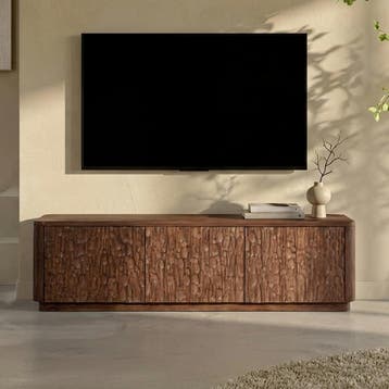 *WOONWINKEL* Hout TV-meubel Met Relief 200, Verzenden, Nieuw