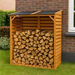 Brandhoutrek | Brandhoutschuur | Houtopslag | 118x59x158 cm, Tuin en Terras, Haardhout, Verzenden