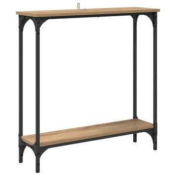 Sidetable Metaal/Hout 75cm | Laatste Stuk!, 50 tot 100 cm, Ophalen of Verzenden, Zo goed als nieuw, Minder dan 25 cm